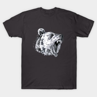 Roaring bear head T-Shirt